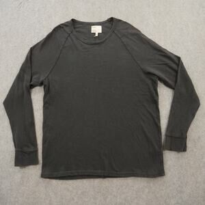 Mills Supply Shirt Mens Extra Large Gray Crew Neck Long Sleeve New